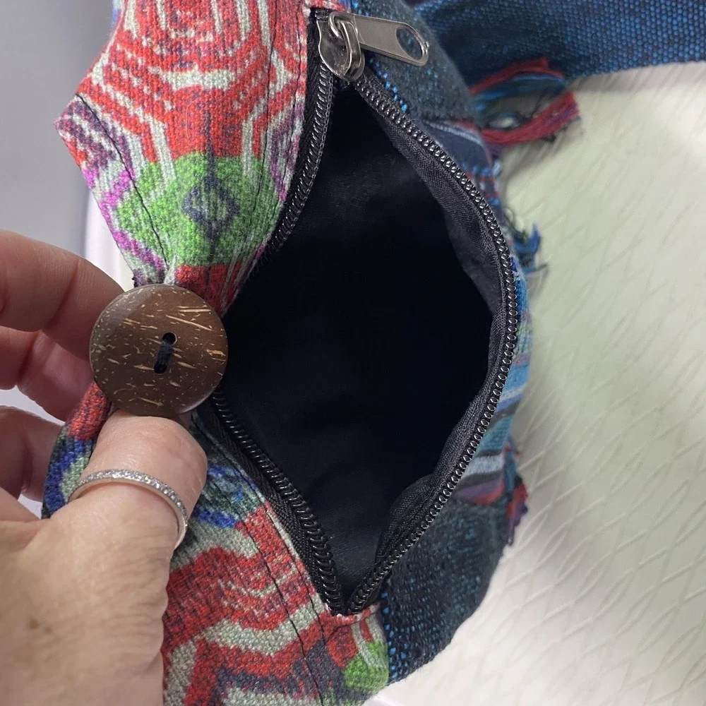 Flying High Foot‎ Path Trading Co. Hippie Boho Purse Bag Colorful Nepal